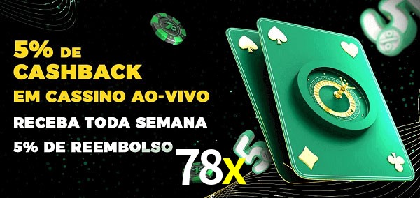 Promoções do cassino ao Vivo 78x